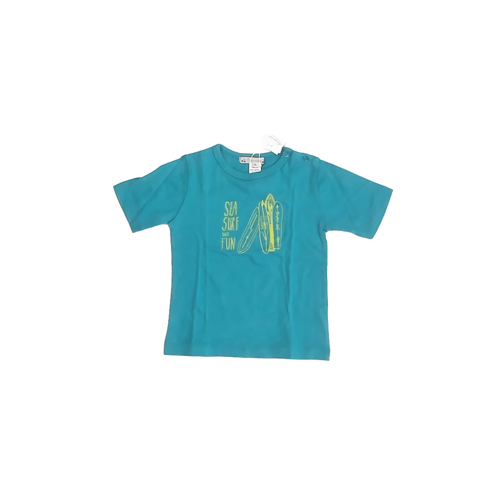 Bonpoint Boys Teal Surfboard T-Shirt size: 2T